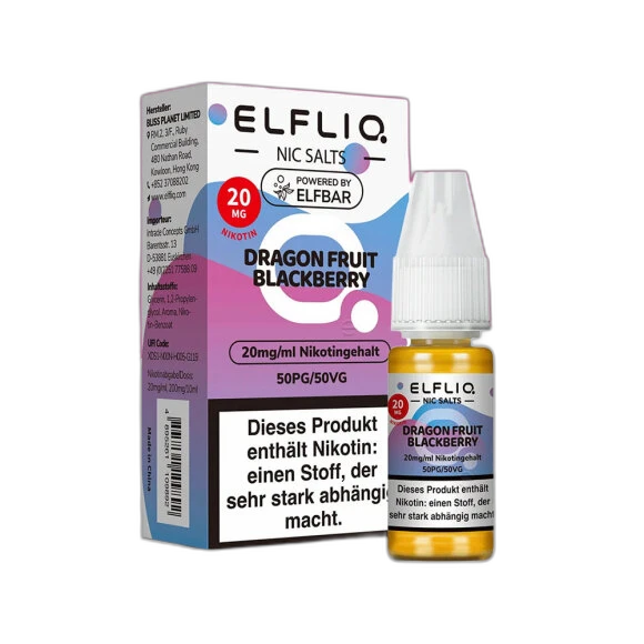 Elfliq by Elfbar - Dragon Fruit Blackberry 20mg/ml - E-Liquid