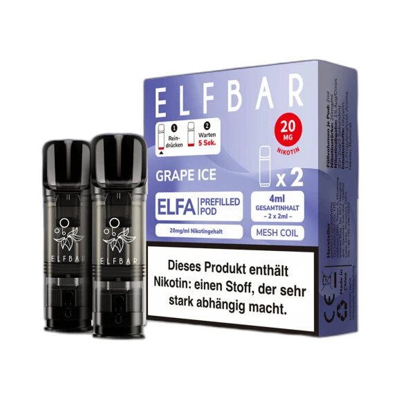 ELFA by Elfbar - Grape Ice - Pod (2er Pack)