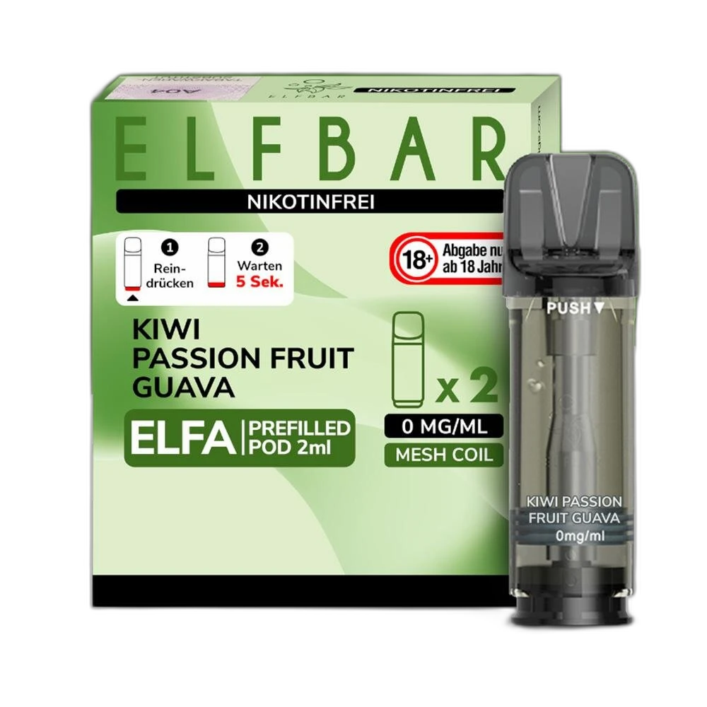 ELFA by Elfbar - Kiwi Passion Fruit Nikotinfrei - Pod (2er Pack)