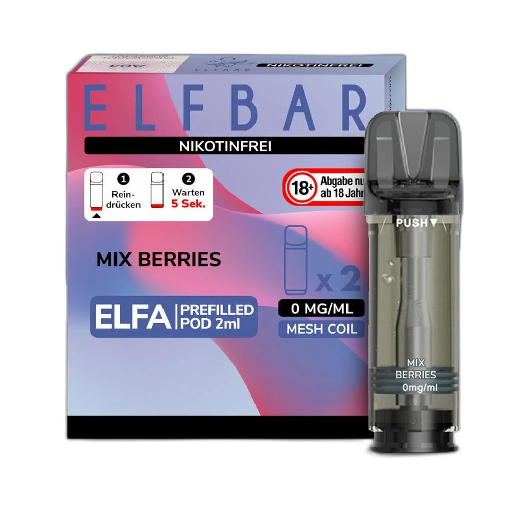 ELFA by Elfbar - Mixed Berries Nikotinfrei - Pod (2er Pack)