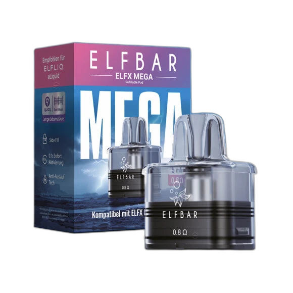 Elfbar ELFX Mega - 5ml - 0.8 Ohm – Refillable Pod