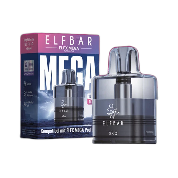 Elfbar ELFX Mega - 10ml - 0.8 Ohm – Refillable Pod