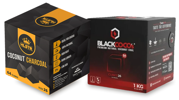 HLSTR Coconut Charcoal und BLACKCOCO’s Shisha-Kohle