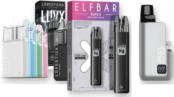 Vapes und Pods: Velora, ELFX 2, PIXL MAX